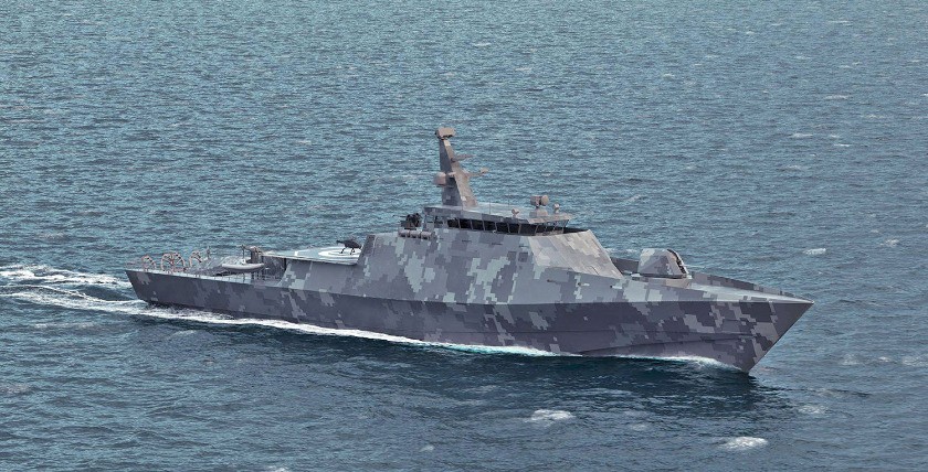 Die Königlich Schwedische Marine plant, ihre fünf Schiffe der Koster-Klasse durch neue Plattformen zu ersetzen, die auf dem MCMV-80-Design von Saab Kockums basieren, Grafik: Saab Kockums