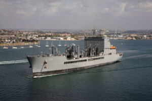 Die JOHN LEWIS (T-AO-205) - hier bei der Erprobung Anfang 2022 - ist das Typschiff einer neuen Klasse von 20 Flottentankern, die für das Military Sealift Command der US Navy bestimmt sind. Fotos: General Dynamics NASSCO