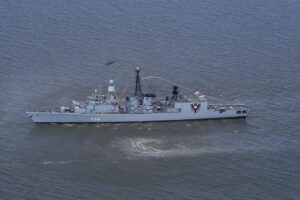 Once again, the crew of the frigate Lübeck gave their all for their ship. But the final end is approaching. Photo: Bw/Inken Behne