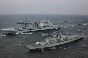 Die Einheiten der Tide-Klasse der britischen Royal Fleet Auxiliary wurden in Südkorea zu deutlich geringeren Kosten als vergleichbare in Europa gebaute Schiffe gebaut. Dieses Bild zeigt die TIDERACE im Jahr 2021, Foto: Crown Copyright