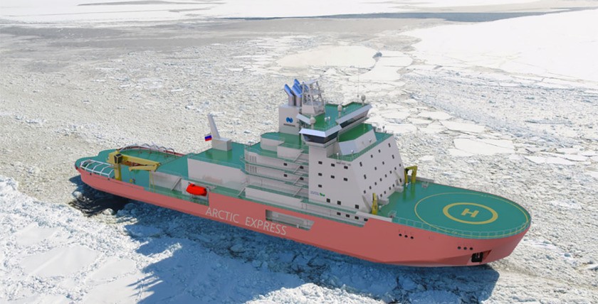 Es sollte der größte je in Finnland
gebaute Eisbrecher werden, Grafik: Helsinki Shipyard