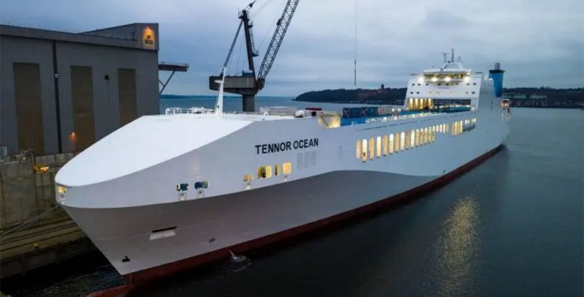 MV Tennor Ocean still at FSG in Flensburg. Photo: FSG