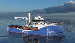 Neubauten für die chinesischen Windparks, Grafik: Ulstein