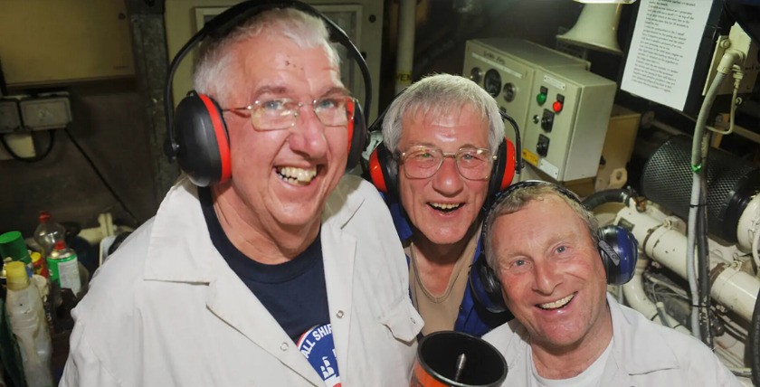 Schiffstechniker auf der Stavros Niarchos. Foto: ILO/M.Crozet