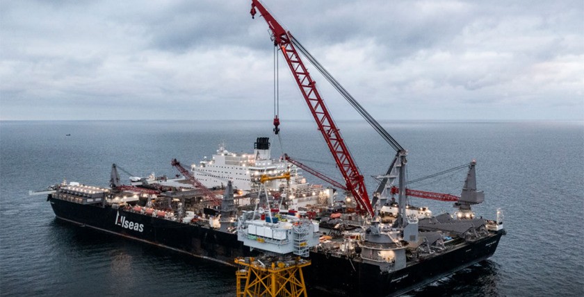 Heavylift-Gigant im Einsatz für deutsche Energiewende, Foto: Allseas