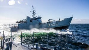 Estnisches HilfsschiffWambola, Foto: Bw/Marcel Kroencke