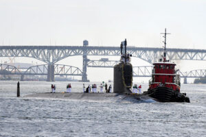 USS Indiana beim Einlaufenin der Basis Marinebasis New London, Foto: US Navy/Joshua Karsten
