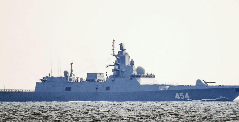 Russische Fregatte "Admiral Gorshkov". Foto: Michael Nitz