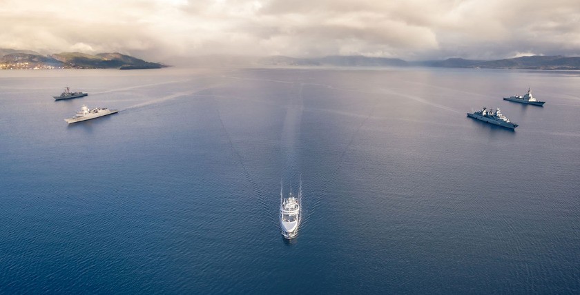Fregatte Mecklenburg-Vorpommern
als Teil der TG 441.01, Foto: Bw/Tom Kistenmacher