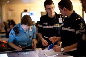 Ausbildung an Bord der Tonnnerre, Foto: Hanna L. und Adrien R.