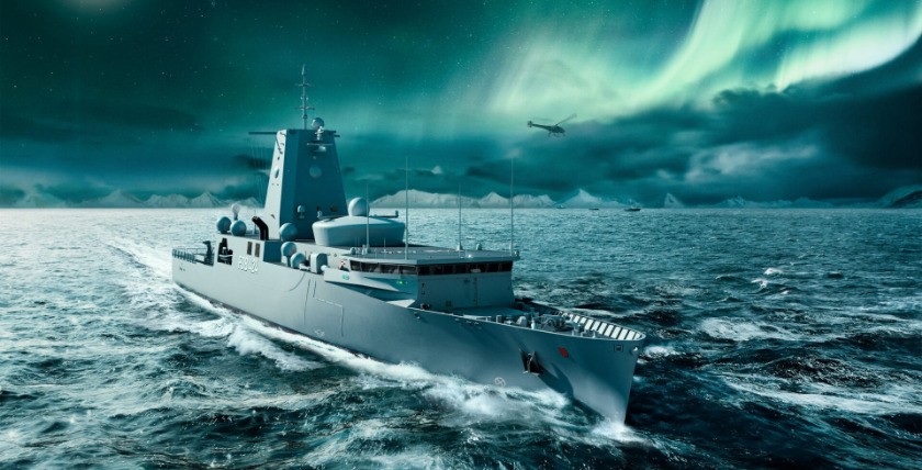 Graphic of the NVL Group "FDB424 - Polarnacht" to illustrate the future fleet service boats for the German Navy.