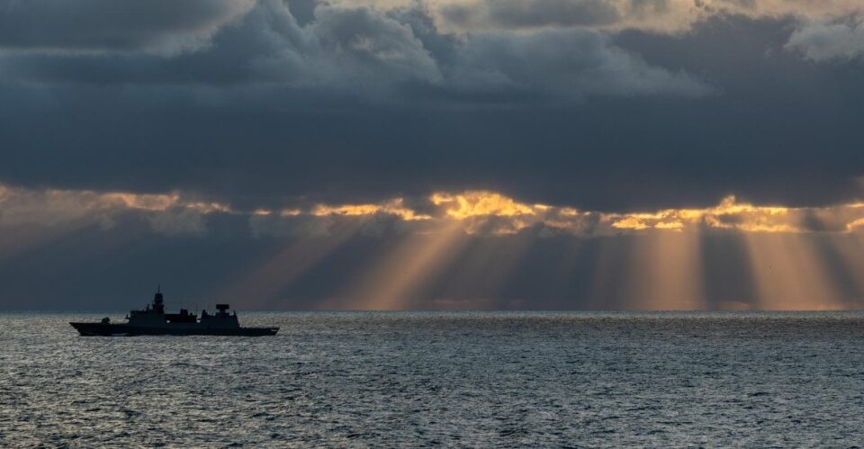 Dutch frigate in the North Sea. Photo: Dutch Ministry of Defence