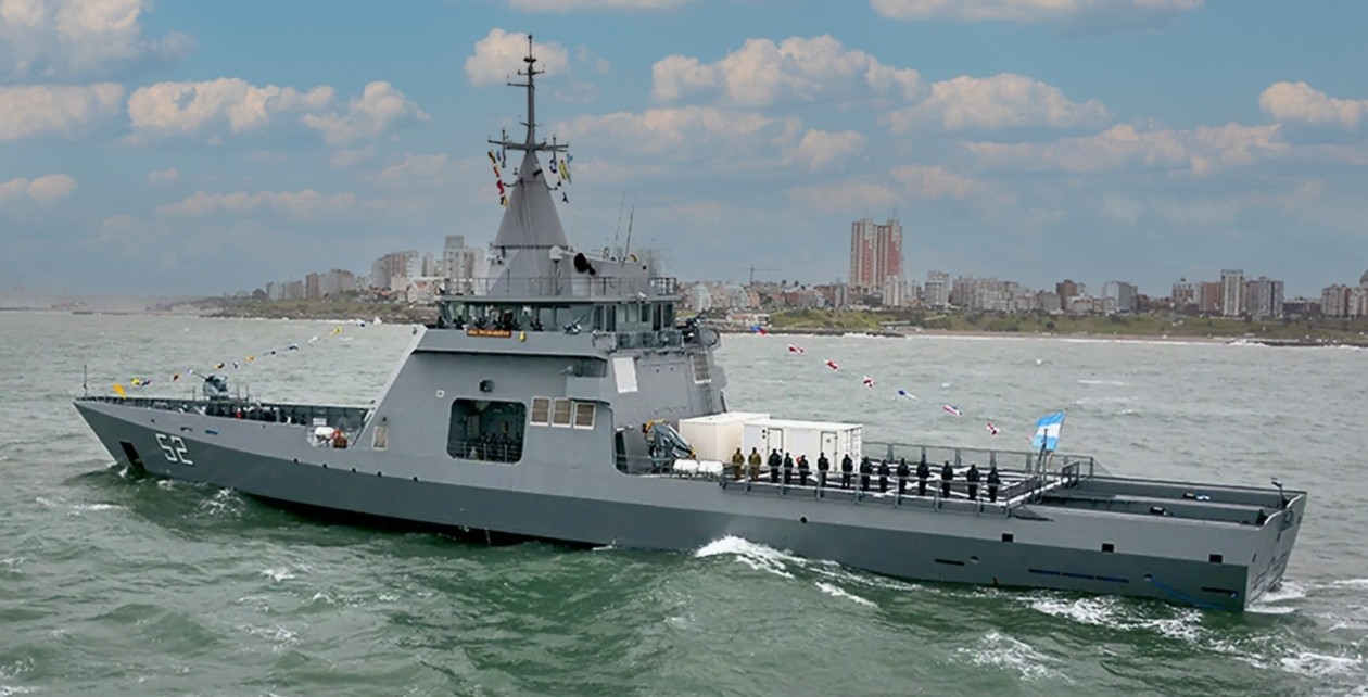 Piedrabuena - ex-Adroit - das zweite der vier Gowind-Klasse OPV für Argentinien. Foto: argentin.gob.ar