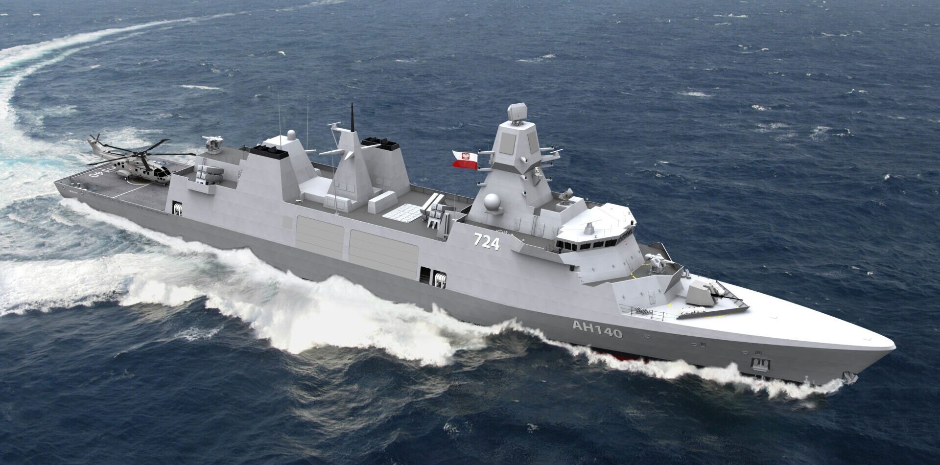 Poland - Design of the Miecznik frigate. Graphic: Babcock International