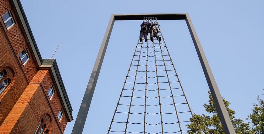 "Landtagspflege" durch Besatzung der Gorch Fock, Foto: Marcel Kröncke