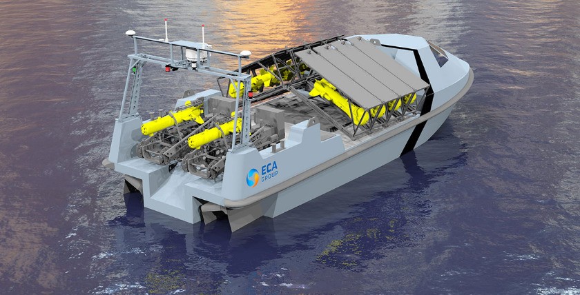 Vielseitig verwendbares
Fahrzeug der Inspector-
Familie von ECA, Grafik: ECA Group