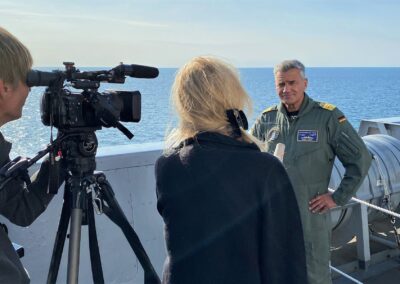 NORCO23: Befehlshaber der Flotte Vizeadmiral Frank Lenski beim Pressetermin. Foto: Deutsche Marine