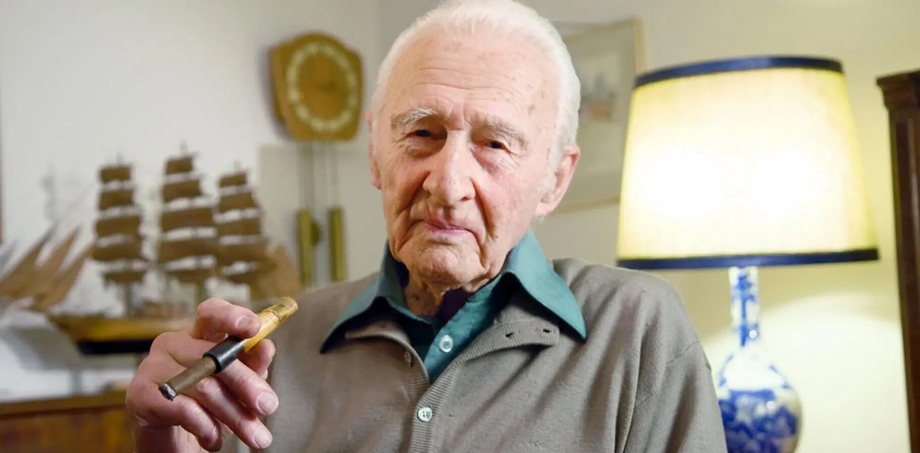 Kapitän zur See a.D. Friedrich Grade, in Bornheim, 2017. Foto: Grade