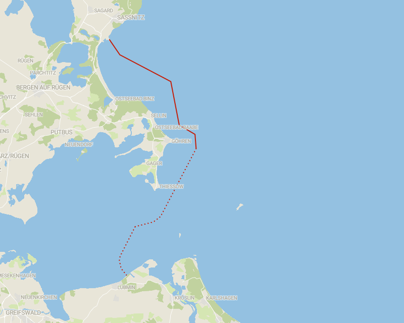 Der gesamte Leitungsverlauf von Lubmin bis Mukran kann nun fertig gestellt werden. Grafik: Bergamt-MV