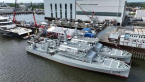 INS "Pulau Fani" and "Fanildo" - new minehunting boats for Indonesia. Photo: A&R