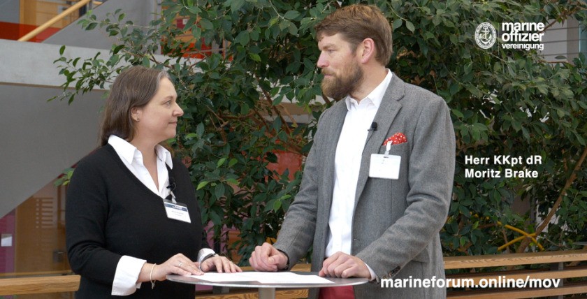Dr. Moritz Brake, Korvettenkapitän der Reserve, langjähriges Mitglied der Marine-Offizier-Vereinigung e.V.