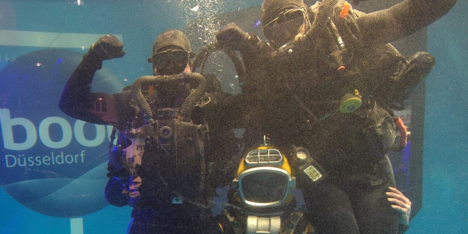 Spezialisierte Kräfte der Marine auf der Messe boot in Düsseldorf. Foto: Bundeswehr / Andrea Bienert