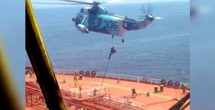 Kaperung der St. Nikolas vor dem Oman. Videostill: Iranische Streitkräfte - X@matttttt187