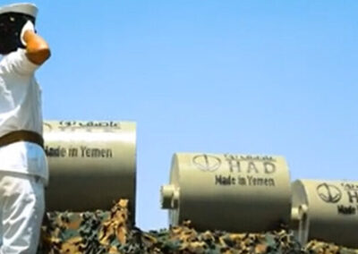 Waffenparade der Huthi-Milizen in Sanaa am 23.