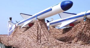 Seeziel-Flugkörper Al Mandeb 2 der Huthi-Miliz. Foto: Houthi Media