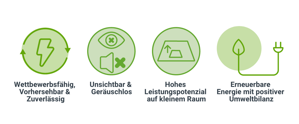 Vorteile der Unterwasserturbinentechnologie. Grafik: OceanQuest