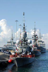 Die Raketenschnellboote derSea-Wolf-Klasse basieren auf dem Lürssen-Entwurf TNC 45, Foto: Huaiwei, CC BY-SA 3.0