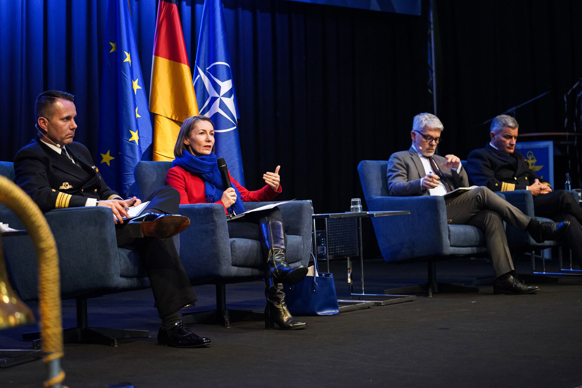 Claudia Major und Carlo Masala tragen als Ehrengäste zum Thema „nuklarer IQ” vor, Foto: Bw/Nico Theska
