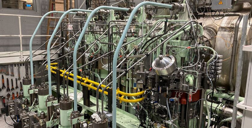 MAN – Erster Ammoniak-Motor vor Einbau, Foto: MAN ES