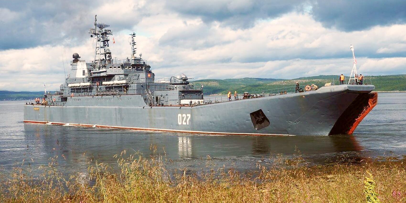 Landungsschiff "Kondopoga" (Nordflotte) der Ropucha-Klasse. Foto: Russische Marine