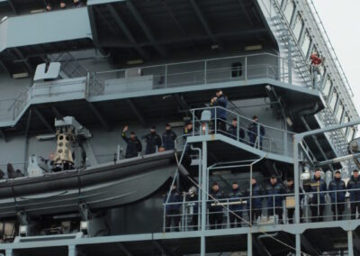 EGV "Bonn" läuft in Wilhelmshaven ein.