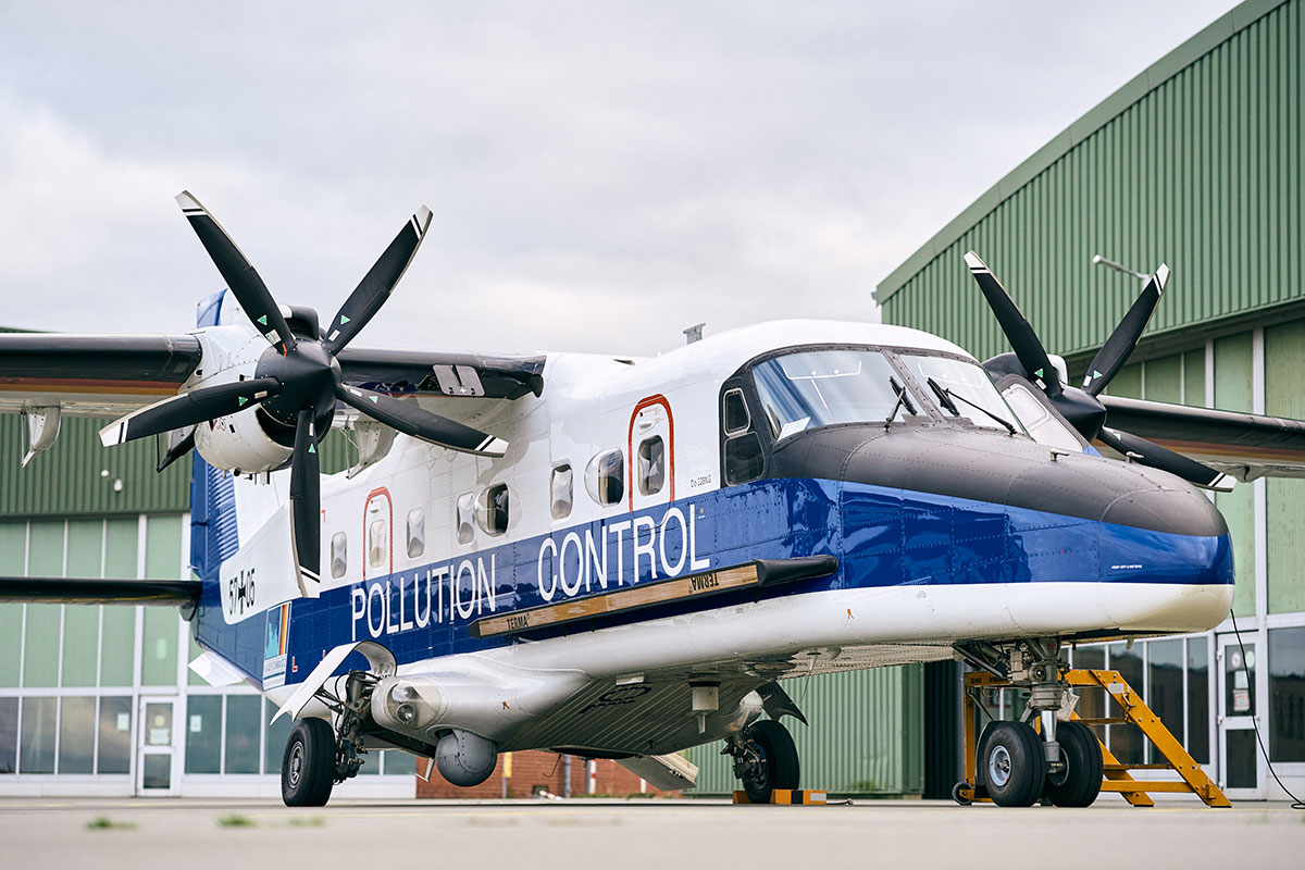 Mit modernster Sensortechnik spürt die Do 228 Umweltverschmutzungen auf, Foto: Havariekommando/Fabian Wilking