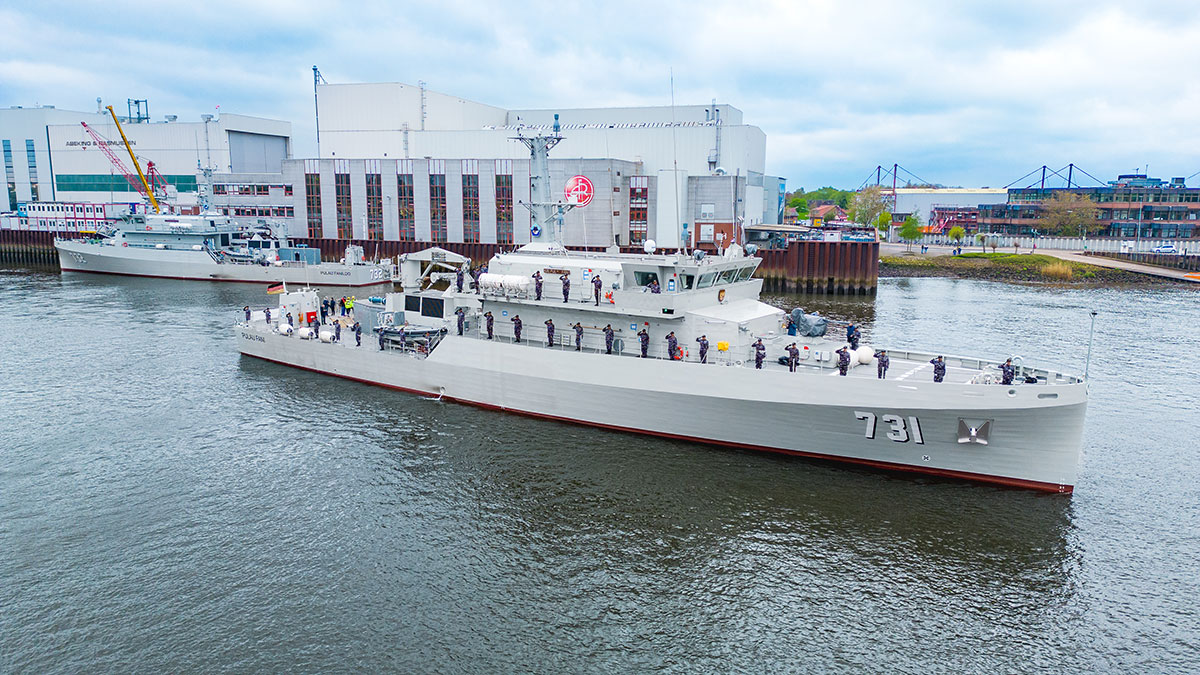 Indonesien entschied sich 2020für zwei hochmoderne Minensucher von Abeking & Rasmussen, Foto: A&R