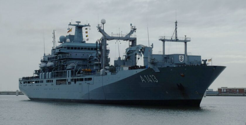 EGV "Bonn" läuft in Wilhelmshaven ein