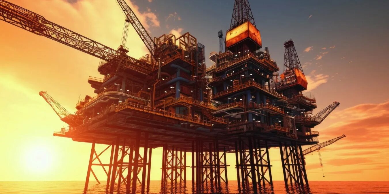 Förderplattform in der Nordsee. Foto: NSTA