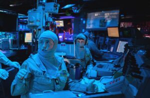 Operationszentrale USS Carney im Gefechtszustand. Foto: US-Navy