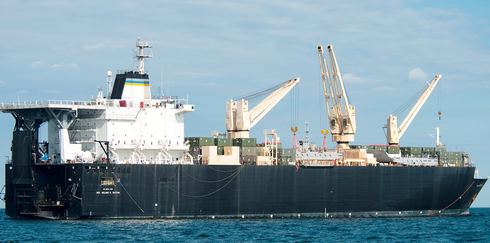 Maritime Prepositioning Ship USNS Sgt. William R. Button (T-AK 3012). Foto: U.S. Navy/K.Gardner