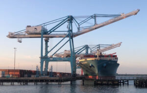 Containerumschlag im US-Hafen Virginia, Foto: American Harbor and Docking Pilots Association