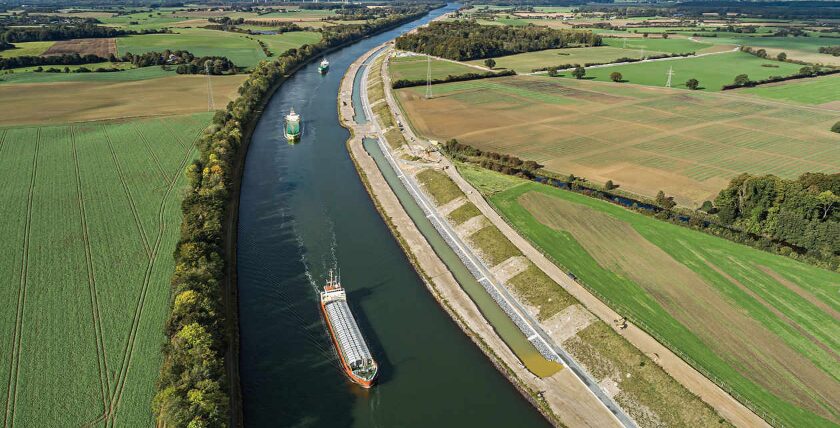 NOK-Verbreiterung während des Betriebes. Foto: WNA-NOK