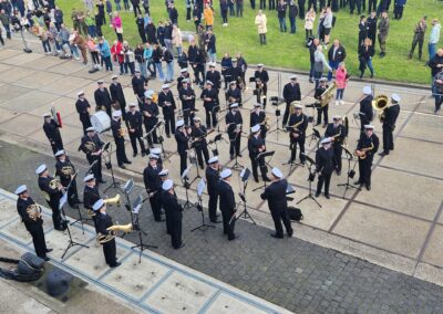 Abschied mit Marinemusikkorps. Foto: U. Mergener