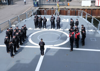 Morning run-out inspection of the "Rhine" tender