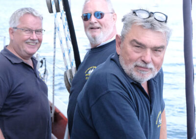 Proud volunteer crew