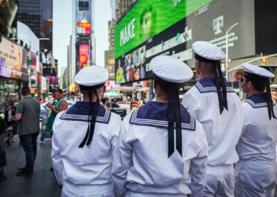 During Fleek Week in New York, many soldiers were on the move in Time Square, photo: Theska
