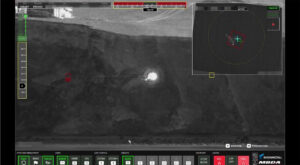 Der Laserwaffendemonstratorin Aktion an der Steilküste bei Putlos, Fotos: BAAINBw