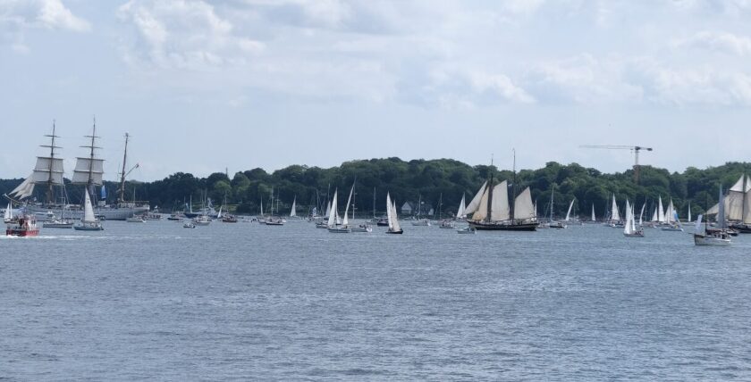 Parade der Segler: angeführt von der "Gorch Fock", Foto: hsc