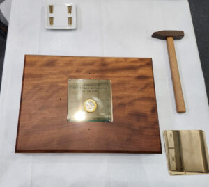 Kiellegung erste F126 - das Besteck. Foto Uwe Mergener